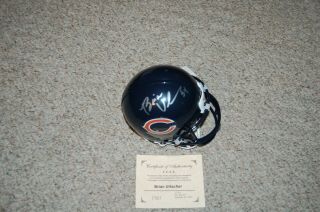 Brian Urlacher Signed Chicago Bears Mini Helmet Autographed W/coa