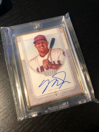2017 Topps Transcendent Mike Trout Auto Gold Framed /25 Angels
