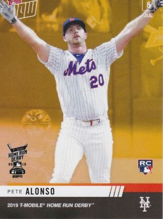 2019 Topps Now Pete Alonso Hrd - 2b Asg Home Run Derby Winner Discount