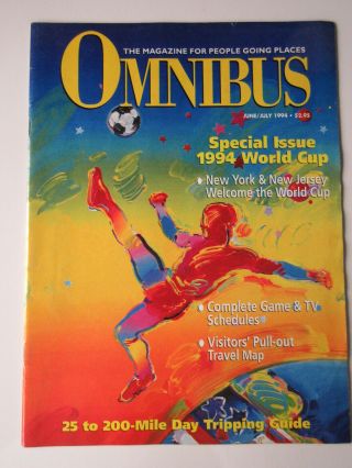 Omnibus June July 1994 Special Issue 1994 Soccer World Cup Peter Max Cover