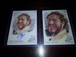2019 Allen And Ginter " Post Malone " Autographed Card