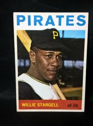 1964 Topps Willie Stargell 342 Pittsburgh Pirates Baseball Card Ex - Ex,