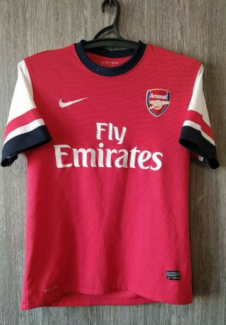 Nike Arsenal Fc Gunners Football Shirt Soccer Jersey Training Top Mens Size M