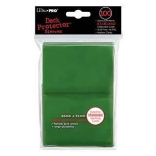 100 Ultra Pro Card Game Sleeve Deck Protector Mtg Magic Standard 82693 Green