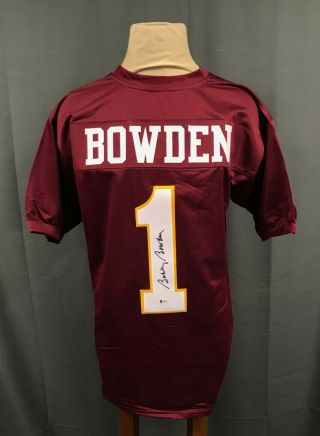 Bobby Bowden 1 Signed Florida State Seminoles Jersey Auto Xl Beckett Bas