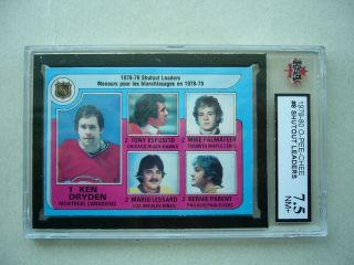 1979/80 O - Pee - Chee Nhl Hockey Card 8 Ken Dryden Tony Esposito Ksa 7.  5 Nm,  Opc