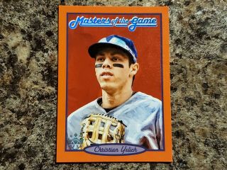 Christian Yelich 2019 Diamond Kings Masters Of The Game /25 Brewers