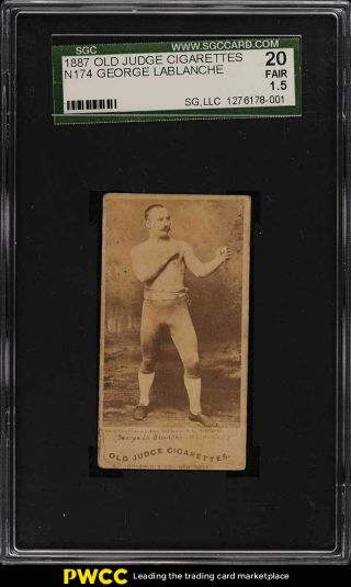 1887 N174 Old Judge Boxing George Lablanche Sgc 1.  5 Fr (pwcc)