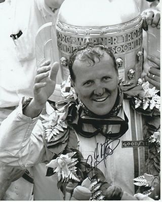 A.  J.  Foyt Signed Indy 500 Winner Photo W/ Hologram
