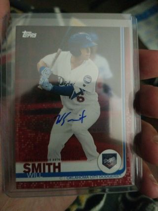 2019 Topps Pro Debut Will Smith Auto 2/10 Dodgers