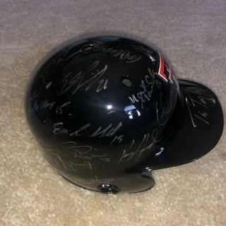 2019 Texas Tech Red Raiders College World Series Signed Mini Helmet 2