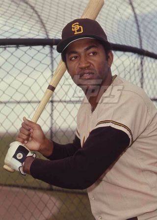 1971 Topps Baseball Color Negative.  Ollie Brown Padres