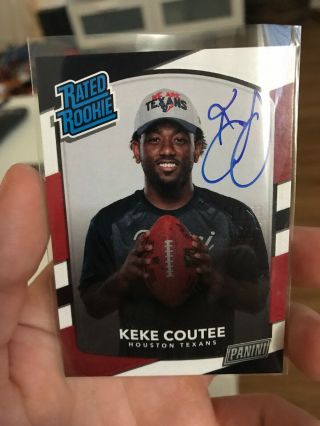 2018 Panini National Vip Keke Coutee Rated Rookie Personal Edition Auto Rc Sp