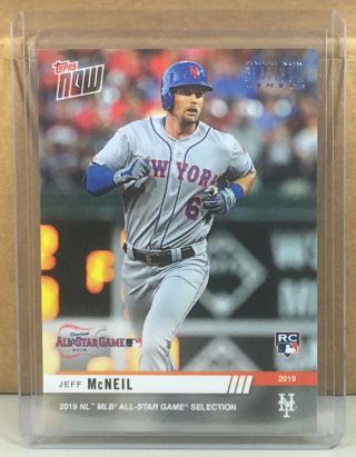 2019 Topps Now Platinum All - Star Game Nl - 10 Jeff Mcneil Ny Mets Rc Foil Stamp