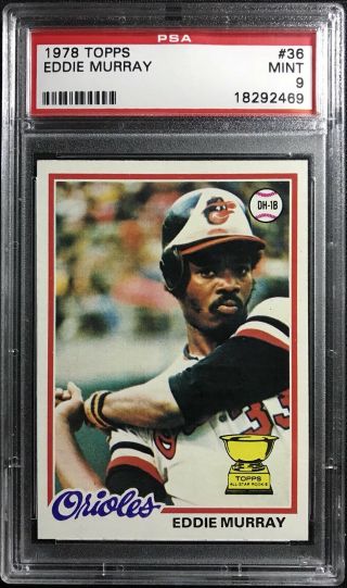 1978 Topps Eddie Murray Rookie Rc 36 Psa 9 Bold Colors