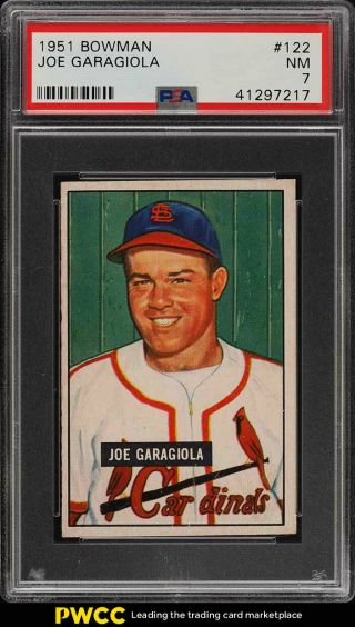 1951 Bowman Joe Garagiola Rookie Rc 122 Psa 7 Nrmt (pwcc)