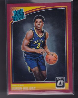 Aaron Holiday 2018 2019 18/19 Donruss Optic Fotl Rated Rookie Red Prizm /99
