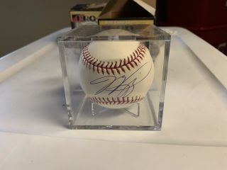 Mike Piazza Signed Autographed Oml Baseball Ny Mets La Dodgers Hof