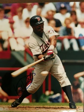 Kirby Puckett Signed Autographed 8 X 10 Photo