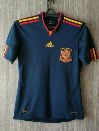 Spain National 2009 - 10 Away Adidas Football Shirt Soccer Jersey Mens Size S