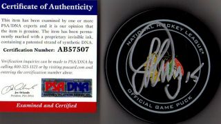 Psa/dna Artem Anisimov Autographed - Signed Chicago Blackhawks Real Game Puck 7507