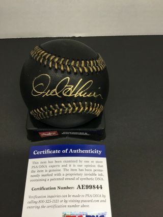 Orel Hershiser Dodgers 1988 W.  S Champion Signed Black Roml Baseball Psa Ae99844