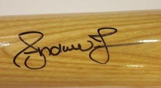 Andruw Jones Autographed Signed Baseball Bat Atlanta Braves JSA 2
