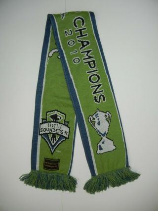 2009/10 Seattle Sounders Fc Soccer Team Us Open Cup Champions Scarf Match Gear
