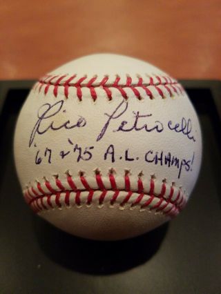 Rico Petrocelli Red Sox Signed Official Major League Baseball