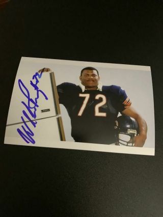 William " The Fridge " Perry Authentic Signed 4x6 Autograph Photo,  Chicago Bears,