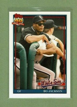1991 Topps Traded Tiffany 58t Bo Jackson White Sox Under 5000 Made