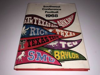 1968 Southwest Conference Ncaa Football Book History College Texas A&m Tech Byu