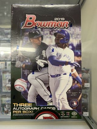 2019 Bowman Baseball Jumbo Box - Hobby - 3 Autos - Franco -