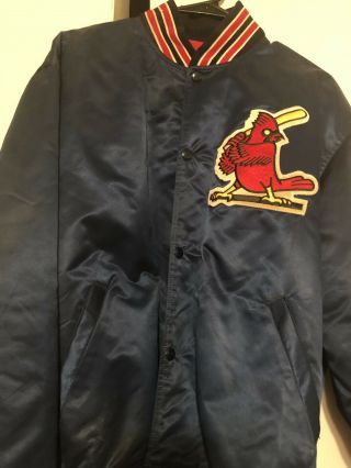 St.  Louis Cardinals Navy Starter Jacket.  Retro 80’s Style.  Size Xl