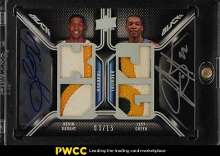 2008 Upper Deck Black Dual Kevin Durant & Jeff Green Auto Patch /15 (pwcc)