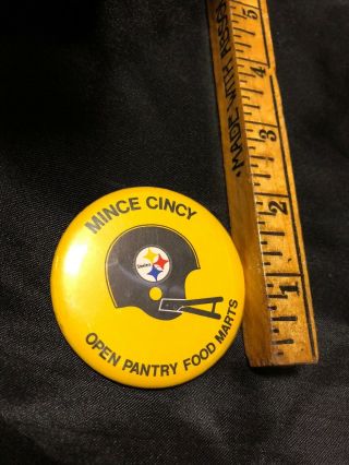 Vintage 1970’s Pittsburgh Steelers Button Pinback “Mince Cincy” 3
