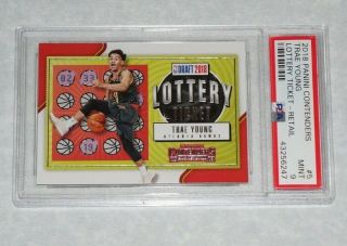 2018 Panini Contenders Trae Young Lottery Ticket Psa 9 Rc