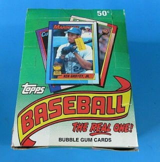 1989 Topps Baseball Card Wax Box 36 Packs