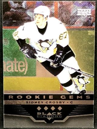Sidney Crosby 2005 - 06 Upper Deck Ud Black Diamond Quad Diamond Foil Rc Rookie