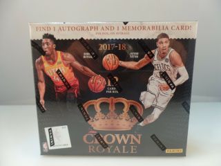 2017 - 18 Panini Crown Royale Basketball Hobby Box Factory