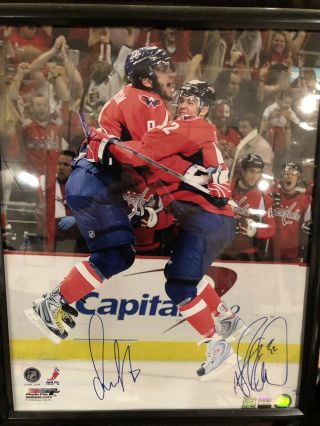 Alex Ovechkin And Mike Green Autographed And Framed Picture