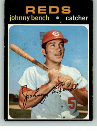 1971 Topps 250 Johnny Bench Reds Ex Set Break 328258 (kycards)