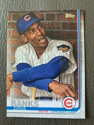 Ernie Banks - 2019 Topps Series 2 - Variation Ssp - 460 - Chicago Cubs