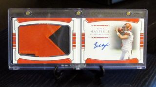 2018 Baker Mayfield National Treasures Rookie Patch Auto Booklet /99
