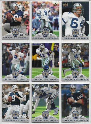 Dallas Cowboys 2009 Upper Deck Americas Team 100 Card Complete Set $250