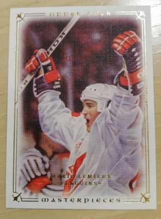 Nhl Upper Deck Masterpieces Mario Lemieux 81 Hockey Card