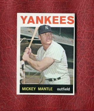 1964 Topps 50 Mickey Mantle (hof) York Yankees Set Break Exmt,  / Nmt