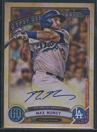 2019 Topps Gypsy Queen Max Muncy Auto/autograph Dodgers
