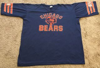 True Vintage 80’s Chicago Bears Jersey Size 3xl Made In Usa