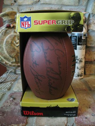 Bart Starr Green Bay Packers Nfl Authentic Autographed Signed Football Mib